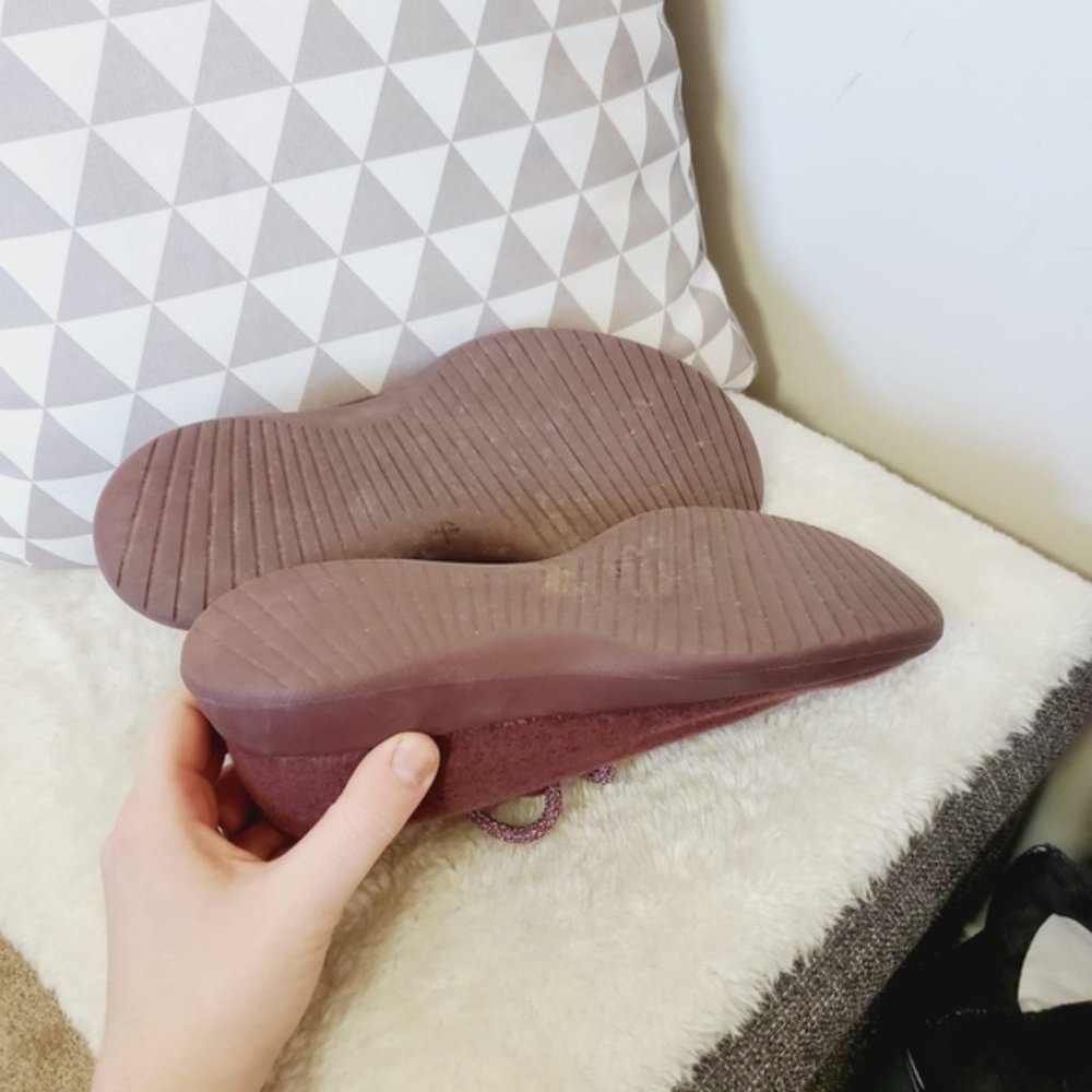 Allbirds Burgundy Wool Womens Light Weight Running Shoes Sneakers 9 - Picture 5 of 6